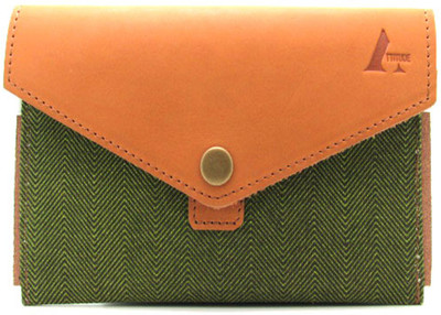 75% OFF on Attitude Mobile & Money Girls Casual Tan Leather, Canvas Clutch