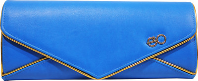 E2O Women Casual Blue Silicone Clutch