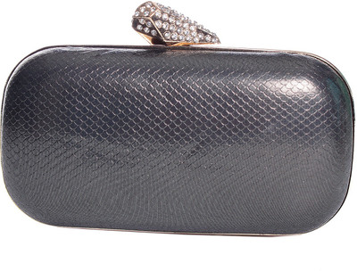 66% OFF on Eleegance 2325 Women Party Grey PU Clutch