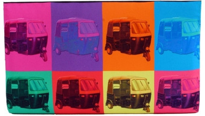 Shor Sharaba Women Casual, Party Multicolor Fabric, Genuine Leather Clutch