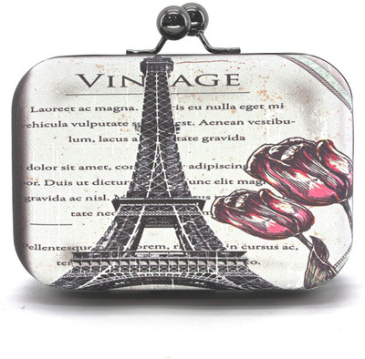 Myrah Vintage Women Party Multicolor PU Metal Clutch Myrah Vintage Women Party Multicolor PU Metal Clutch