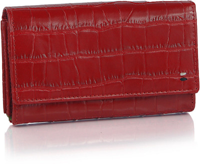 52% OFF on League Leather LL116/Red Women Casual, Party Red Genuine Leather Clutch