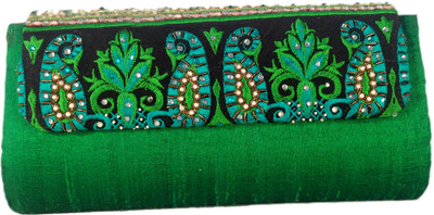 Charming Women Party Green Silk Clutch Charming Women Party Green Silk Clutch