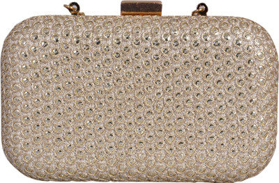 17% OFF on Saaraa Embrodery Women Party Gold Silk Clutch 17% OFF on Saaraa Embrodery Women Party Gold Silk Clutch