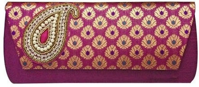 76% OFF on Angelfish Girls Wedding Pink Brocade Clutch