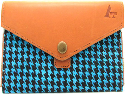 75% OFF on Attitude Mobile & Money Girls Casual Tan Leather, Canvas Clutch
