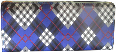 25% OFF on Acme Checks Women Party Blue Synthetic Clutch