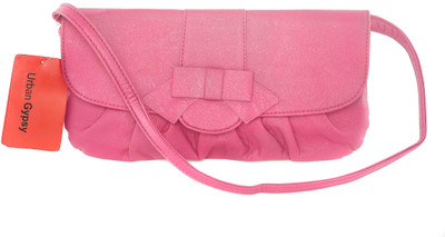 Urban Gypsy Rio Girls Casual Pink Genuine Leather Clutch