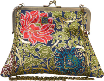 30% OFF on The House of Tara Tibetan Brocade 06 Women Formal, Casual, Party Multicolor Silk Clutch