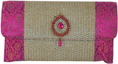 50% OFF on Vian Elegant Looking Women Party Multicolor Fabric Clutch