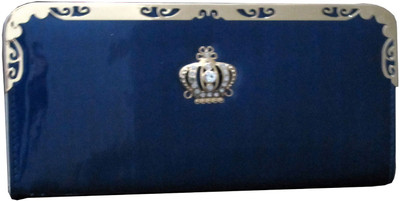 25% OFF on Acme Ethnic Women Party Blue Synthetic Clutch
