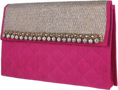 20% OFF on Mela Quilted Women Festive, Party, Wedding Pink Polyester Clutch 20% OFF on Mela Quilted Women Festive, Party, Wedding Pink Polyester Clutch