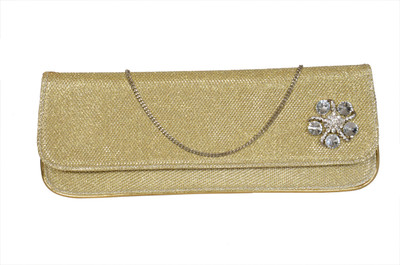 10% OFF on Aarnacraft 606 Women Party Gold Shimmer Fabric Clutch 10% OFF on Aarnacraft 606 Women Party Gold Shimmer Fabric Clutch
