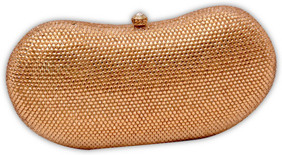 55% OFF on Etui Women Casual, Party, Wedding Gold Metal Clutch