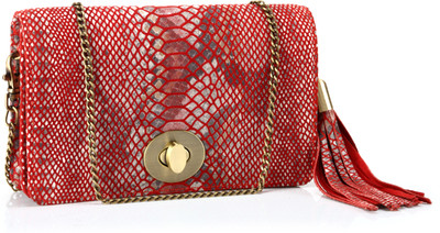 Phive Rivers Serpentine_pr759 Women Casual Red Genuine Leather Clutch