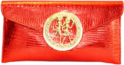 Women Trendz Traditional Women Party Red PU Clutch Women Trendz Traditional Women Party Red PU Clutch
