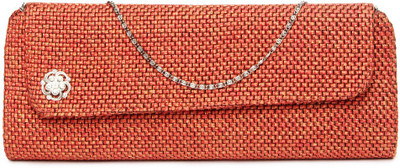 55% OFF on Anouk Premium Women Party Orange Fabric Clutch 55% OFF on Anouk Premium Women Party Orange Fabric Clutch