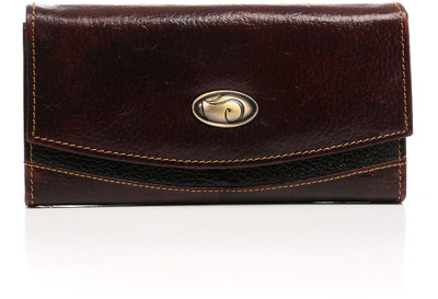 70% OFF on Escobar Cleopatra Women Casual Brown Genuine Leather Clutch