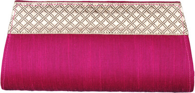60% OFF on Glitters Silk Plain with Color Lace Border Women Party Pink Silk Clutch 60% OFF on Glitters Silk Plain with Color Lace Border Women Party Pink Silk Clutch