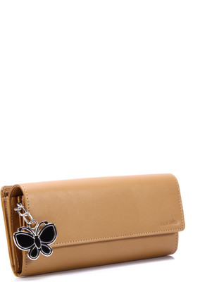 33% OFF on Butterflies Women Casual Beige PU Clutch