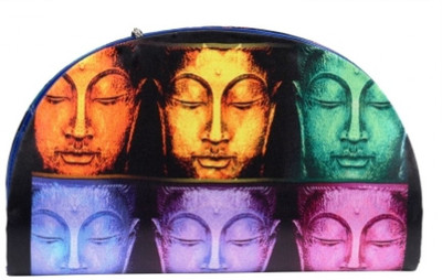 Shor Sharaba Women Casual, Party Multicolor Genuine Leather, Fabric Clutch