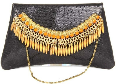 71% OFF on Saisha Classic Women Casual Black Silk Clutch