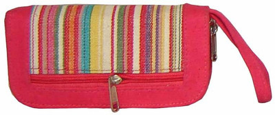 50% OFF on Saffron Craft Sc Women Casual, Festive, Formal, Party, Wedding Pink, White Handloom Cotton Clutch