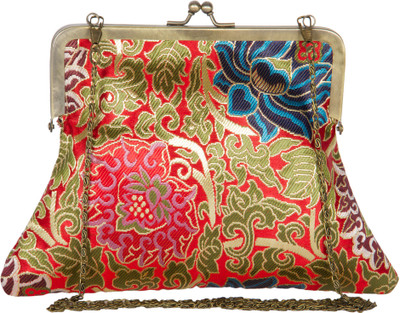30% OFF on The House of Tara Tibetan Brocade 05 Women Formal, Casual, Party Multicolor Silk Clutch