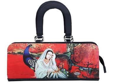 15% OFF on Vaz Handle Women Casual Black PU Clutch