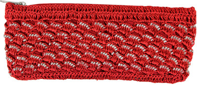 34% OFF on moKanc Women Casual, Party Red Silk Clutch