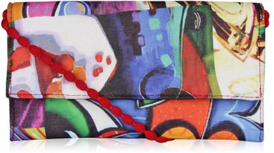 50% OFF on Advika Abstact Women Casual, Formal White, Red, Blue, Green Silk Clutch