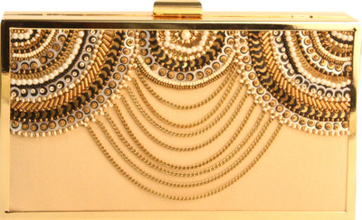 4% OFF on V Da Couture Exclusive Designer Women Wedding Brown Suede Clutch