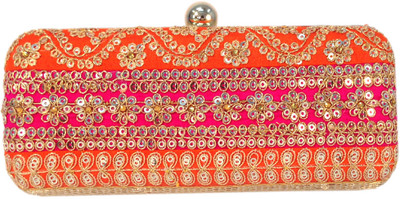 Charming Women Party Multicolor Fabric Clutch Charming Women Party Multicolor Fabric Clutch