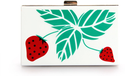 50% OFF on Elizabeth's Tailleur Checkered Women Casual White PU Clutch