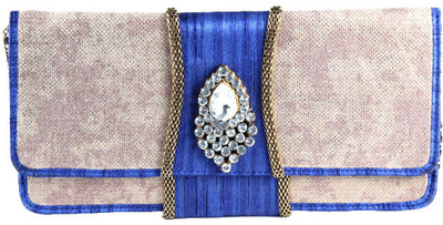66% OFF on Saisha Women Party Gold, Blue Silk Clutch 66% OFF on Saisha Women Party Gold, Blue Silk Clutch