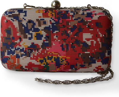 31% OFF on Ru.Saru Checks Women Casual Beige, Blue, Red, Pink, Brown, Green Fabric Clutch