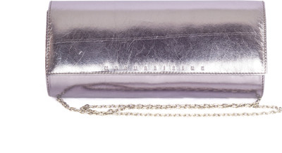 Mesmerizink Metalic Women Party Silver Genuine Leather Clutch Mesmerizink Metalic Women Party Silver Genuine Leather Clutch