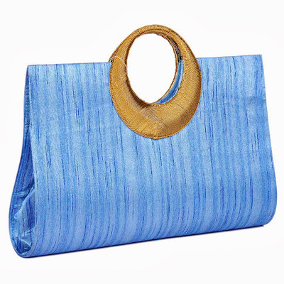 41% OFF on Sling Women Casual Gold, Blue Metal, Fabric Clutch 41% OFF on Sling Women Casual Gold, Blue Metal, Fabric Clutch