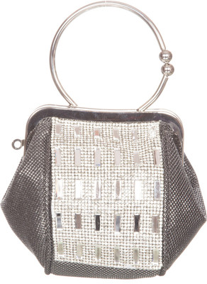 29% OFF on Nyls EC-001 Women Party Black Fabric Clutch