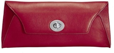 Adamis Women Casual Red Genuine Leather Clutch