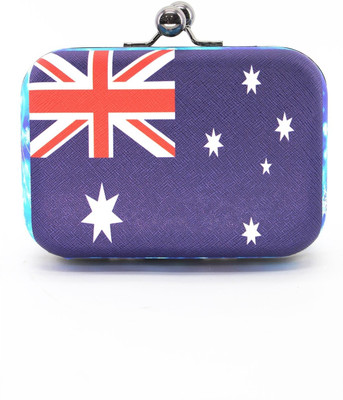 45% OFF on Myrah American Flag Women Party Multicolor PU Metal Clutch 45% OFF on Myrah American Flag Women Party Multicolor PU Metal Clutch