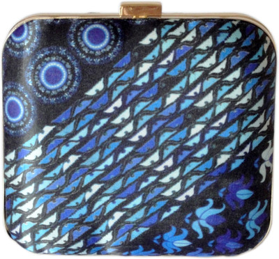 25% OFF on Tambourine Women Casual Blue Cotton Clutch