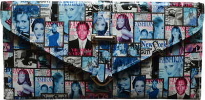 38% OFF on MD Retails Digital Hollywood Blue Women Casual Blue PU Clutch