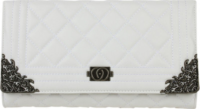 58% OFF on Aadi And Sons Metallic Charm Women Casual White PU Clutch