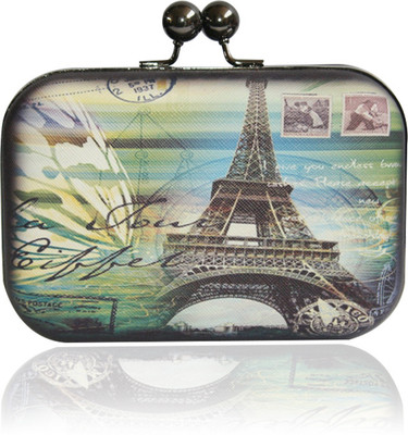37% OFF on Inspired Livingg Eiffel Women Casual, Party Multicolor Fabric, PU Clutch 37% OFF on Inspired Livingg Eiffel Women Casual, Party Multicolor Fabric, PU Clutch