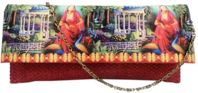 Bhamini Women Party Multicolor Fabric Clutch Bhamini Women Party Multicolor Fabric Clutch