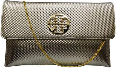 Bhamini Star Embossed Large Women Party Gold Fabric Clutch Bhamini Star Embossed Large Women Party Gold Fabric Clutch