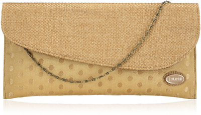 Dernier Cri 1281 Women Casual, Party, Wedding Tan PU Clutch