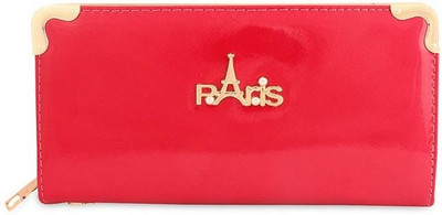 Circuzz Valentine in Paris Women Party Red Genuine Leather Clutch