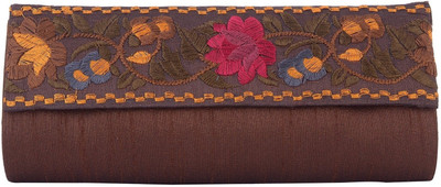 10% OFF on Mela Women Festive Brown Silk Clutch 10% OFF on Mela Women Festive Brown Silk Clutch